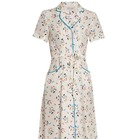 hvn Dresses & Skirts - HVN Maria dress raining cats and dogs 0